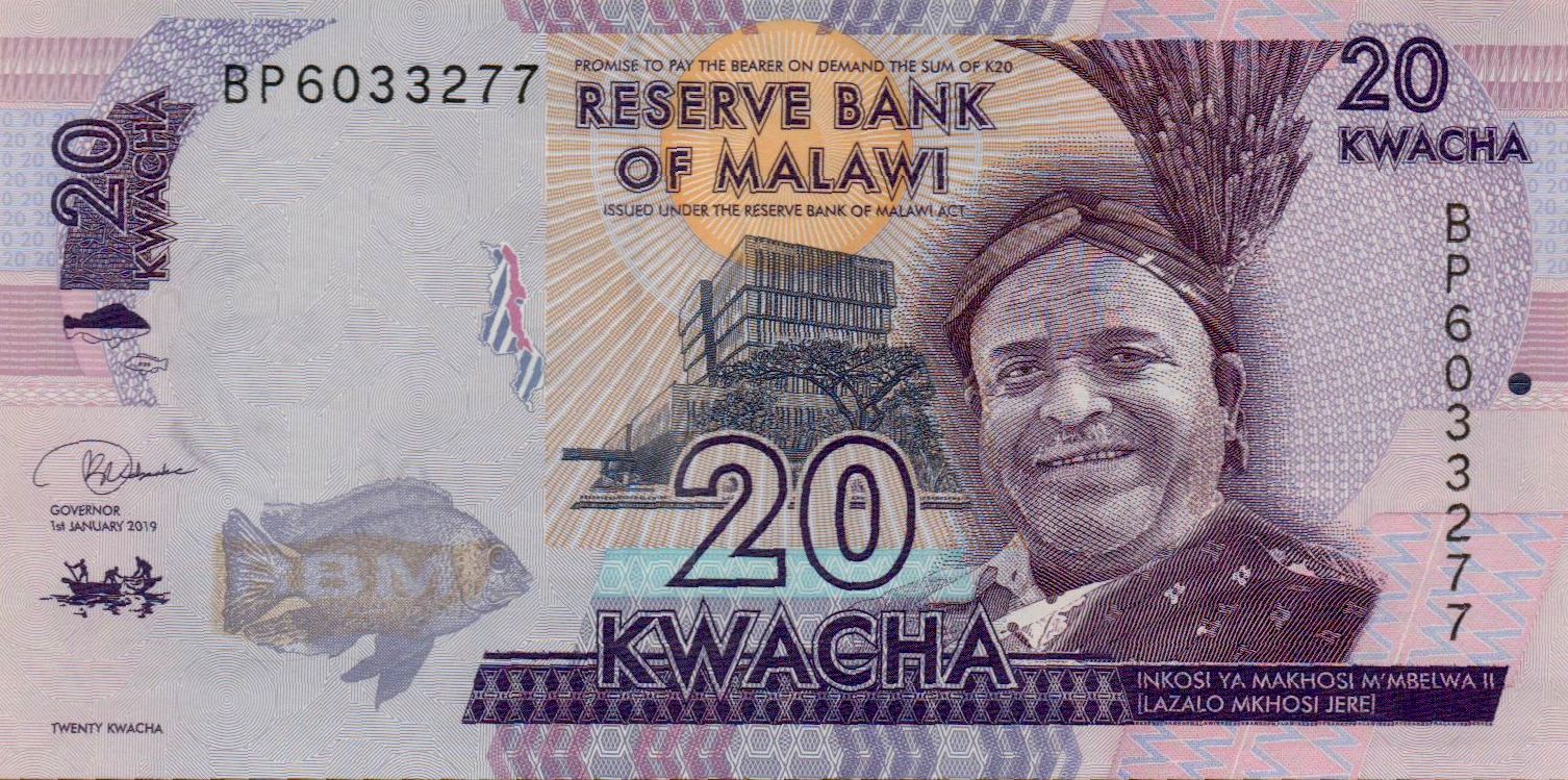 Malawi 20 2019 UNC P-63/e